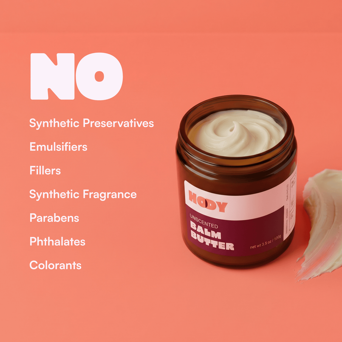 Unscented Waterless Balm Butter - HODY